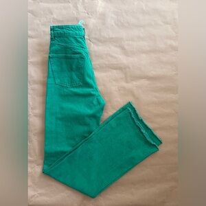 Zara Bright Green Denim Pants